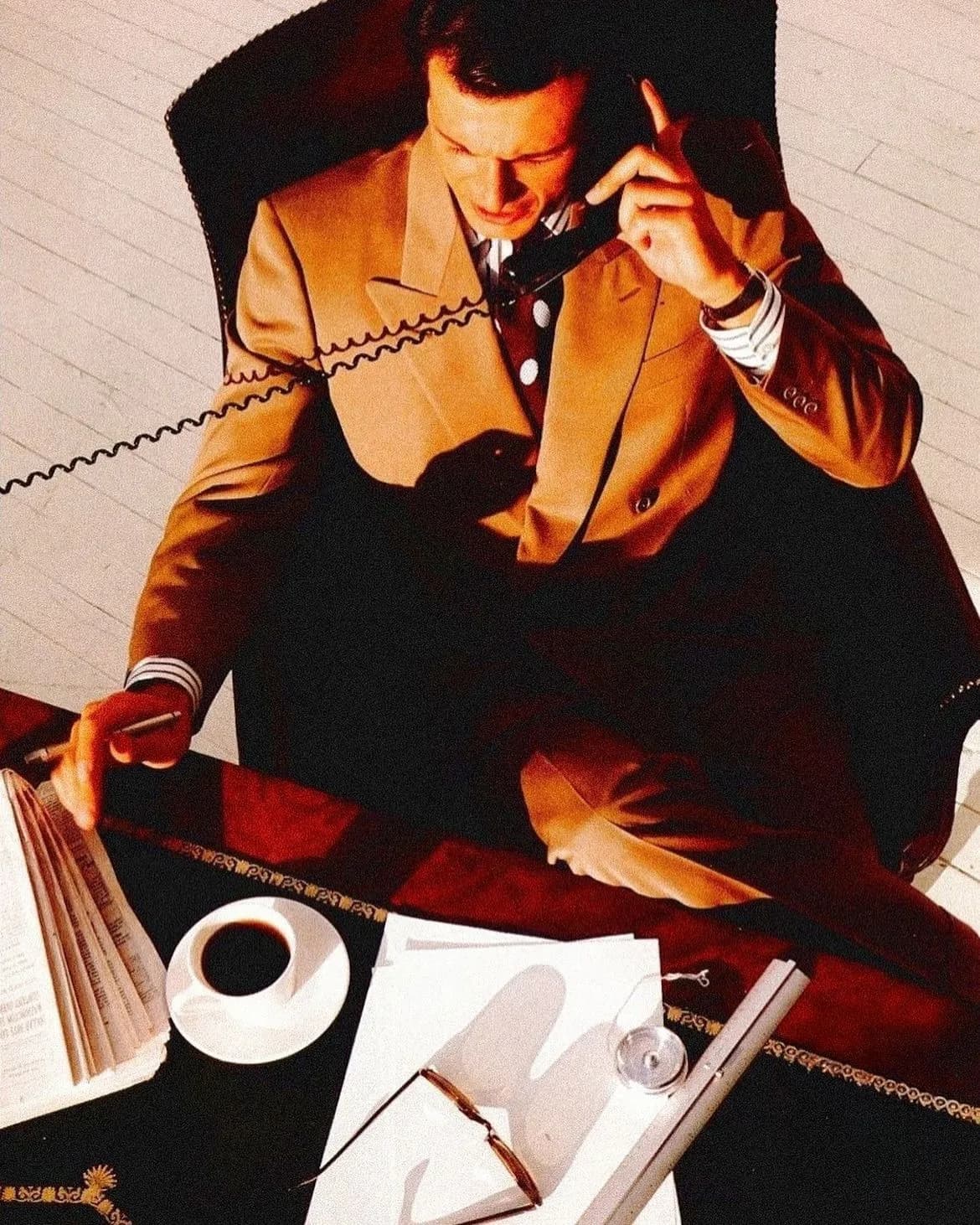 Operator on the phone